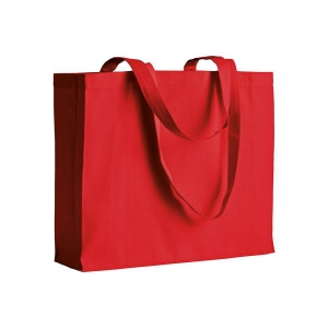 Shopper avec soufflet en coton 200 g/m2, anses longues 7