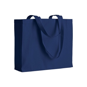 Shopper avec soufflet en coton 200 g/m2, anses longues 6