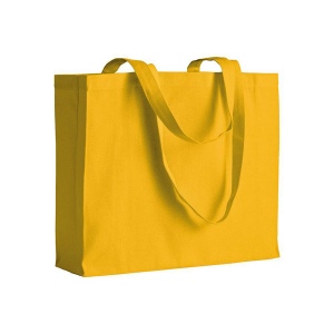 Shopper avec soufflet en coton 200 g/m2, anses longues 5