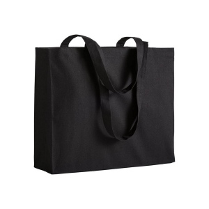 Shopper avec soufflet en coton 200 g/m2, anses longues 8