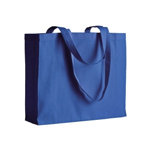 Shopper avec soufflet en coton 200 g/m2, anses longues 3
