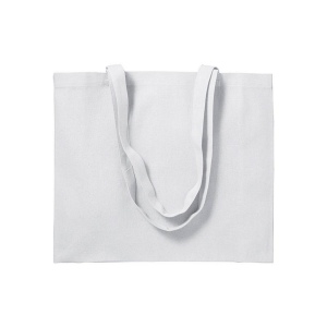 Sac shopping en coton (200 g/m2), anses longues et soufflet 3