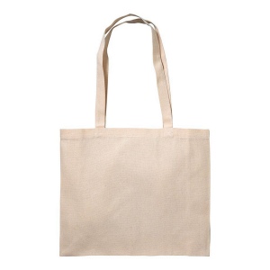 Shopper avec soufflet en coton 200 g/m2, anses longues 4