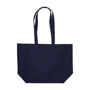 Shopper avec soufflet à la base en coton 280 g/m2, anses longues 4