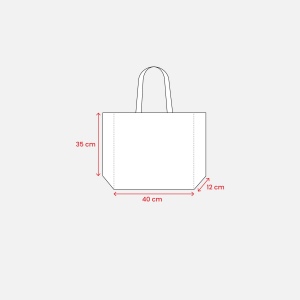 Shopper en polyester 210 D résistant à la chaleur, adapté pour l'impression à sublimation, 14