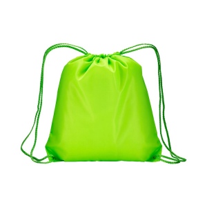 Sac à dos fluo en polyester 210 T avec fermeture réglable à cordon et angles renforcés 6