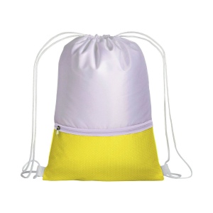 Sac à dos en polyester 210T avec poche zip et fermeture réglable à cordon 11