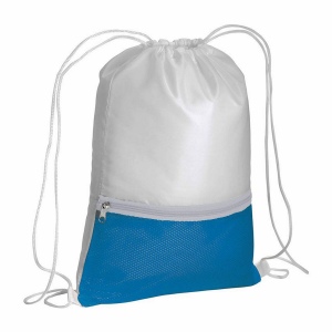 Sac à dos en polyester 210T avec poche zip et fermeture réglable à cordon 3