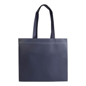 Shopper en TNT laminé, anses longues et soufflet 24