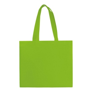 Shopper en TNT laminé, anses longues et soufflet 14