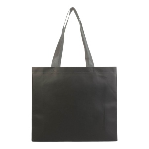 Shopper en TNT laminé, anses longues et soufflet 16