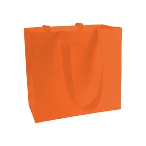 Shopper en TNT laminé, anses longues et soufflet 6