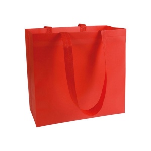 Shopper en TNT laminé, anses longues et soufflet 9
