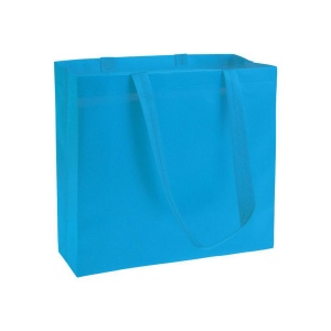 Shopper en TNT laminé, anses longues et soufflet 5