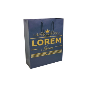 Shopper avec soufflet en papier laminé opaque 157 g/m2 avec renforcement au fond 6