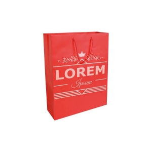 Shopper avec soufflet en papier laminé opaque 157 g/m2 avec renforcement au fond 8