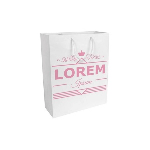 Shopper avec soufflet en papier laminé opaque 157 g/m2 avec renforcement au fond 12