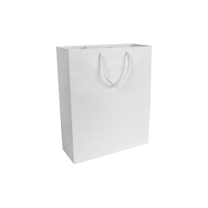 Shopper avec soufflet en papier laminé opaque 157 g/m2 avec renforcement au fond 5