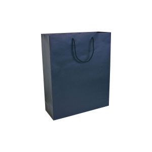 Shopper avec soufflet en papier laminé opaque 157 g/m2 avec renforcement au fond 2