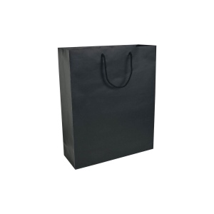 Shopper avec soufflet en papier laminé opaque 157 g/m2 avec renforcement au fond 4