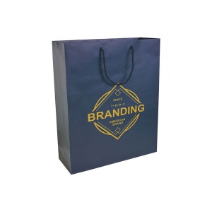Shopper avec soufflet en papier laminé opaque 157 g/m2 avec renforcement au fond 6