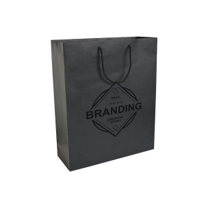 Shopper avec soufflet en papier laminé opaque 157 g/m2 avec renforcement au fond 10