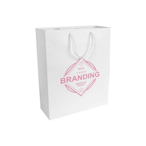 Shopper avec soufflet en papier laminé opaque 157 g/m2 avec renforcement au fond 12