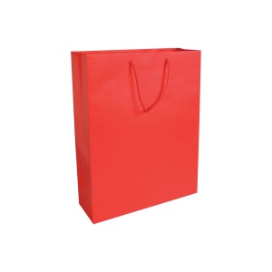 Shopper avec soufflet en papier laminé opaque 157 g/m2 avec renforcement au fond 3