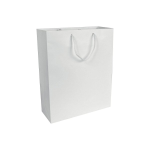 Shopper avec soufflet en papier laminé opaque 157 g/m2 avec renforcement au fond 5