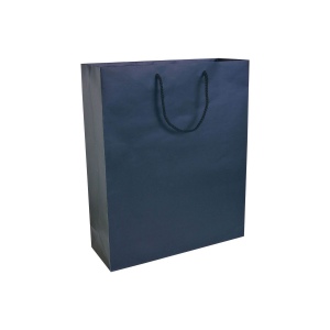 Shopper avec soufflet en papier laminé opaque 157 g/m2 avec renforcement au fond 2