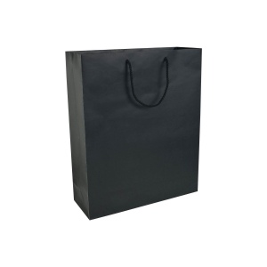 Shopper avec soufflet en papier laminé opaque 157 g/m2 avec renforcement au fond 4