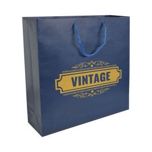 Shopper avec soufflet en papier laminé opaque 157 g/m2 avec renforcement au fond 6