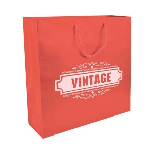Shopper avec soufflet en papier laminé opaque 157 g/m2 avec renforcement au fond 8