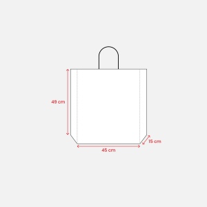Shopper avec soufflet en papier laminé opaque 157 g/m2 avec renforcement au fond 9