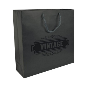 Shopper avec soufflet en papier laminé opaque 157 g/m2 avec renforcement au fond 10