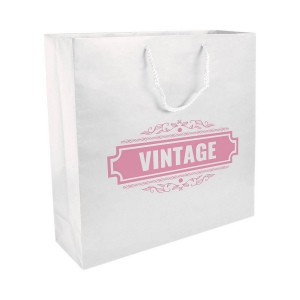 Shopper avec soufflet en papier laminé opaque 157 g/m2 avec renforcement au fond 12