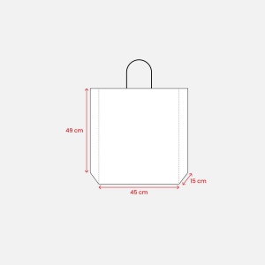 Shopper avec soufflet en papier laminé opaque 157 g/m2 avec renforcement au fond 13