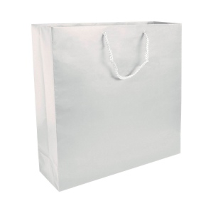 Shopper avec soufflet en papier laminé opaque 157 g/m2 avec renforcement au fond 5