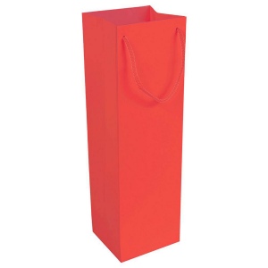 Shopper avec soufflet porte-bouteille en papier laminé opaque 157 g/m2 avec renforcement 3
