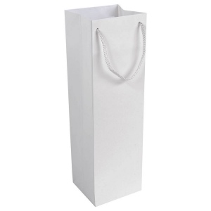 Shopper avec soufflet porte-bouteille en papier laminé opaque 157 g/m2 avec renforcement 5