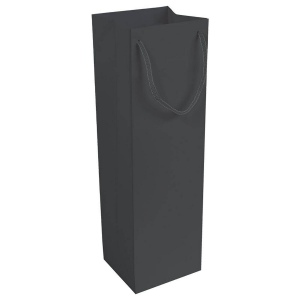 Shopper avec soufflet porte-bouteille en papier laminé opaque 157 g/m2 avec renforcement 4