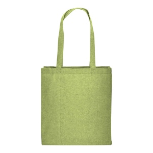 Shopper avec soufflet en coton recyclé 150 g/m  effet mélange, anses longues 13