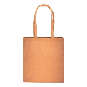Shopper avec soufflet en coton recyclé 150 g/m  effet mélange, anses longues 23