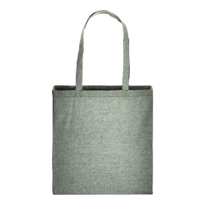 Shopper avec soufflet en coton recyclé 150 g/m  effet mélange, anses longues 29
