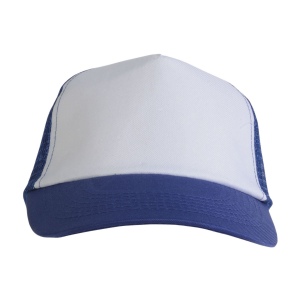 Casquette en polyester, 5 panneaux avec filet, fermeture velcro 16