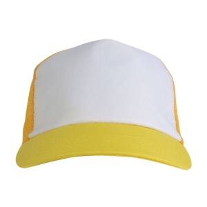 Casquette en polyester, 5 panneaux avec filet, fermeture velcro 18