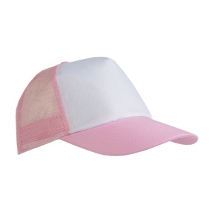 Casquette en polyester, 5 panneaux avec filet, fermeture velcro 4