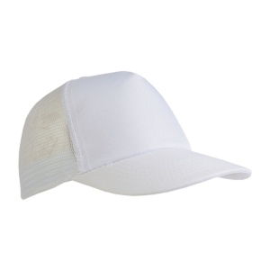 Casquette en polyester, 5 panneaux avec filet, fermeture velcro 12