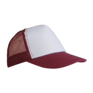 Casquette en polyester, 5 panneaux avec filet, fermeture velcro 3
