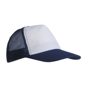 Casquette en polyester, 5 panneaux avec filet, fermeture velcro 8